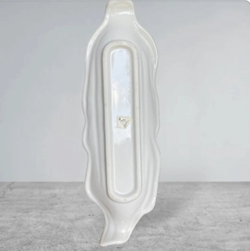 Vintage White Ceramic Corn on the Cob Plates/Dishes/Holders, Set of 4 - Timeless Treasures Emporium1