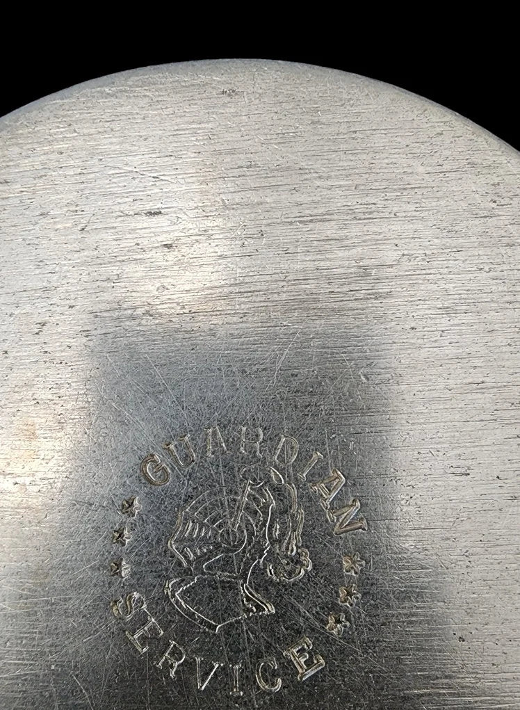 Vintage Guardian Service Cookware Hammered Round Aluminum Saucepan / Pot 10.5" w/o Lid D x 2 1/2" H - Timeless Treasures Emporium1