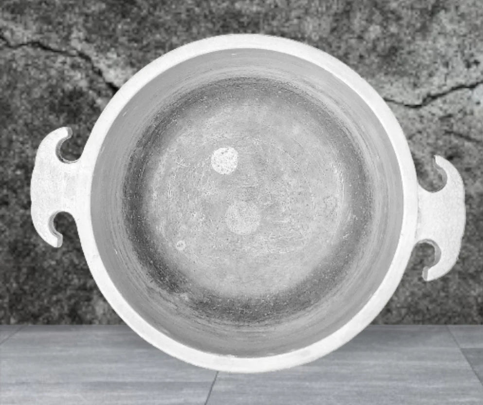 Vintage Guardian Service Cookware Hammered Round Aluminum Saucepan / Pot 7" w/o Lid Dx 2 1/2" H - Timeless Treasures Emporium1