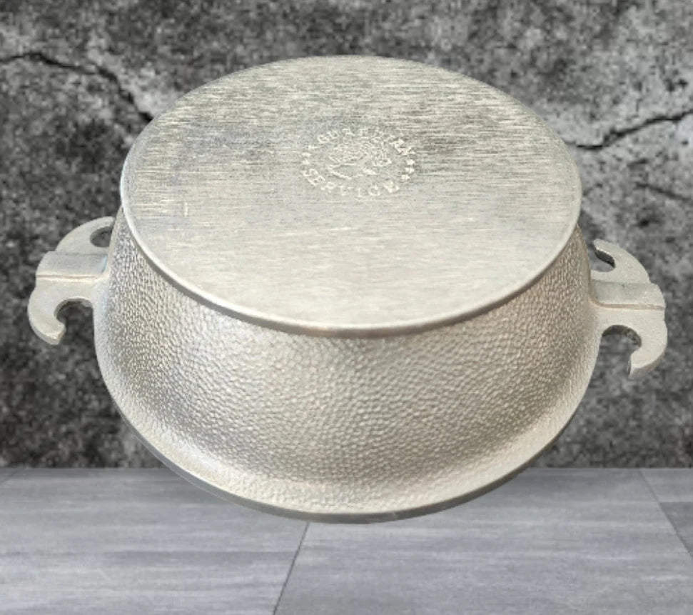 Vintage Guardian Service Cookware Hammered Round Aluminum Saucepan / Pot 7" w/o Lid Dx 2 1/2" H - Timeless Treasures Emporium1