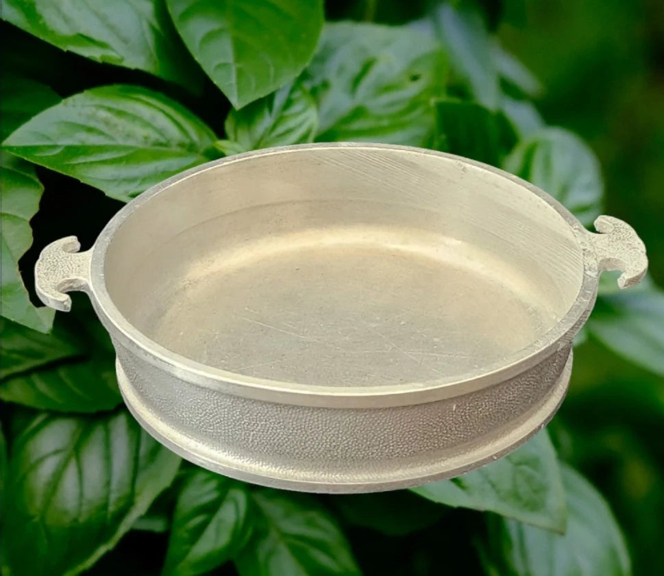 Vintage Guardian Service Cookware Hammered Round Aluminum Saucepan / Pot 10.5" w/o Lid D x 2 1/2" H - Timeless Treasures Emporium1