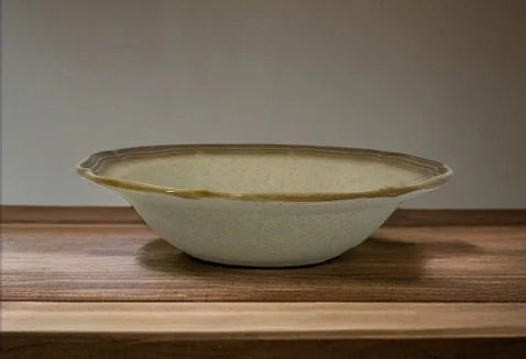 Mikasa Whole Wheat Cream Center Soup/Cereal Bowls 8-1/2" Tan & Brown Stoneware E8000 ~ Set of Two (2) - Timeless Treasures Emporium1