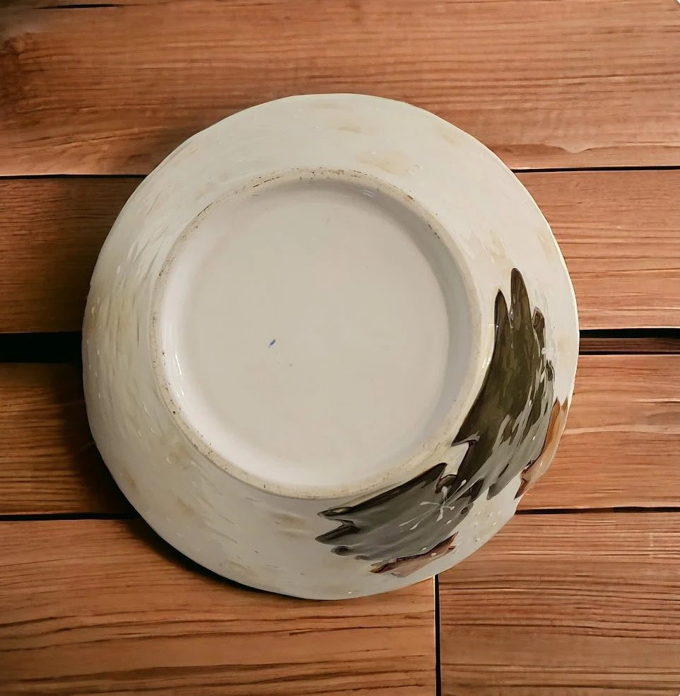 Vintage Handmade Ceramic Snowman/Wintery Popcorn Tub/Bucket - Timeless Treasures Emporium1