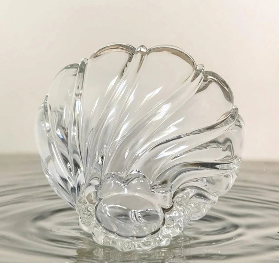 Vintage Mikasa Swirl Flower Crystal Glass 10ā Bowl , Fruit Bowl , Serving Bowl , Kitchen Decor , Orrefors Style Flower Bowl Dish - Timeless Treasures Emporium1
