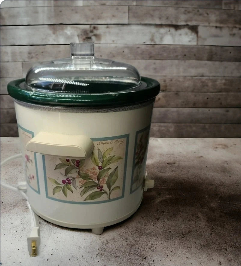 Vintage Rival Crock-Pot Slow Cooker Model 3150, 120V, 75-100 Watts 3.5 QT Retro Green - Timeless Treasures Emporium1