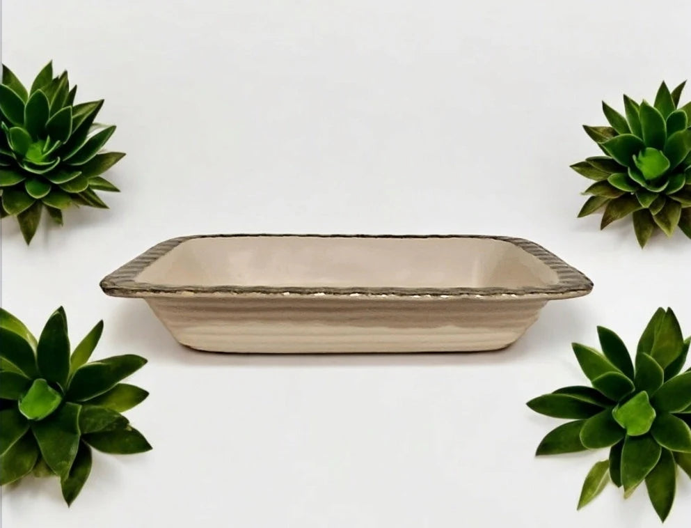 Vintage ALCO Industries Rectangular Ceramic Grapes Lasagna Pan