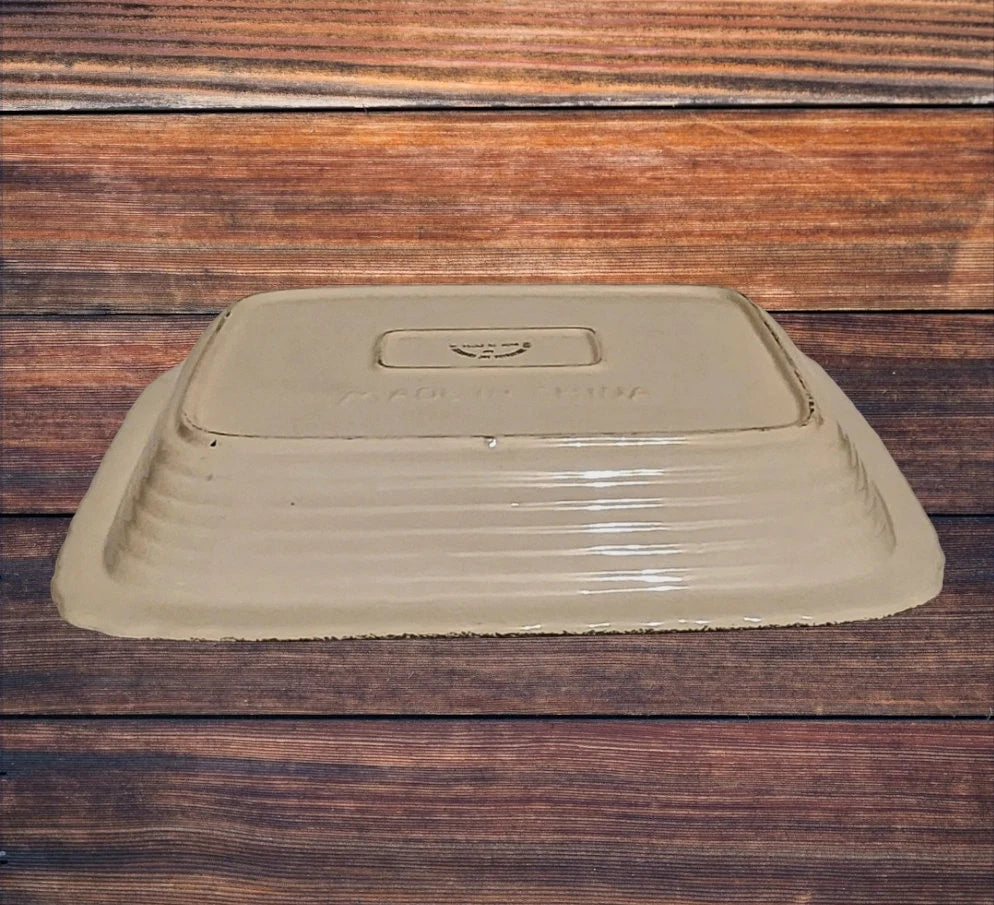 Vintage ALCO Industries Rectangular Ceramic Grapes Lasagna Pan