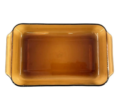 Anchor Hocking Amber Brown 3 Qt. Casserole Dish Glass Pan #440 Ribbed Rectangular 9" x 13.5" - Timeless Treasures Emporium1