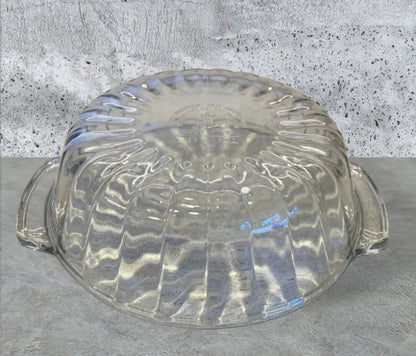 Anchor Hocking Ribbed Clear Glass Casserole Dish 2 Quart 9.5" | Oven Safe Kitchen Decor | Housewarming Gift - Timeless Treasures Emporium1