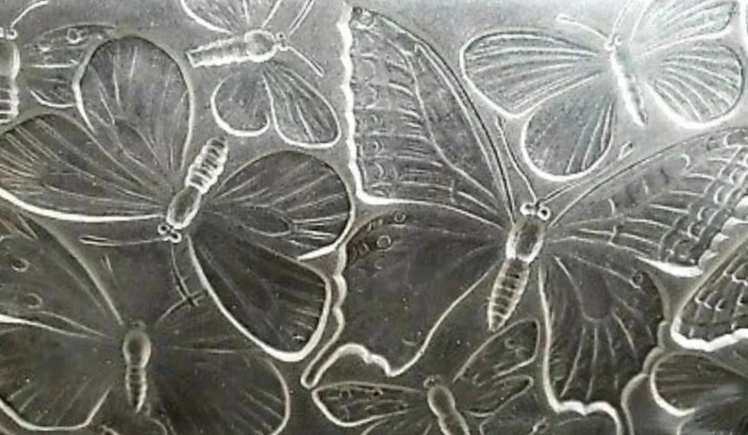 Beautiful Vintage Decorative Weil Clear Frosted Rectangular Embossed Butterfly Serving Bowl Centerpiece Dish ~ 14" - Timeless Treasures Emporium1