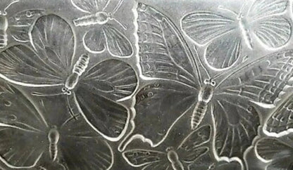 Beautiful Vintage Decorative Weil Clear Frosted Rectangular Embossed Butterfly Serving Bowl Centerpiece Dish ~ 14" - Timeless Treasures Emporium1