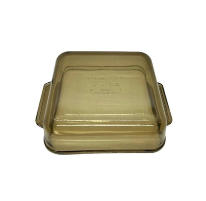 Brown/Amber Glass 8 x 8 Square Anchor Hocking CASSEROLE/BAKING Dish (Lasagna / Cake Pan) Cranberry, 2 - Qt, 8" x 8" x 2" Made In USA - Timeless Treasures Emporium1