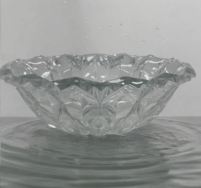 Calliope Blossom J.G. Durand French Crystal Glass Centerpiece Fruit Bowl ~ 13" - Timeless Treasures Emporium1