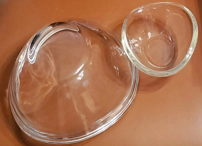 Clear Thick Sloping Glass 5 - Piece Salad Bowl Set - Timeless Treasures Emporium1