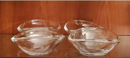 Clear Thick Sloping Glass 5 - Piece Salad Bowl Set - Timeless Treasures Emporium1
