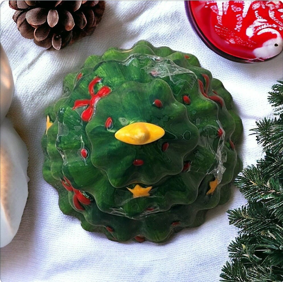 Collectible Green Christmas Tree Themed Ceramic Cookie Jar ~ 11.5" - Timeless Treasures Emporium1