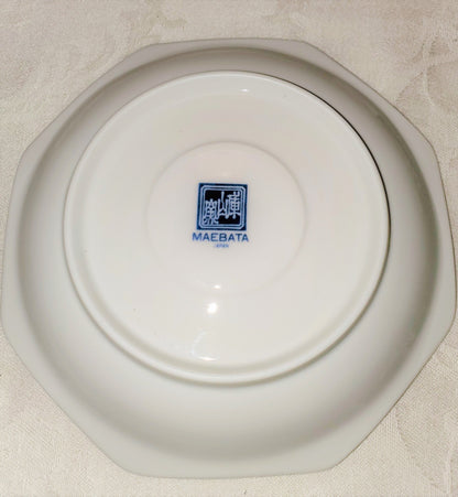 Porcelain Cup & Saucer Set of Four (4) by Maebata: RARE