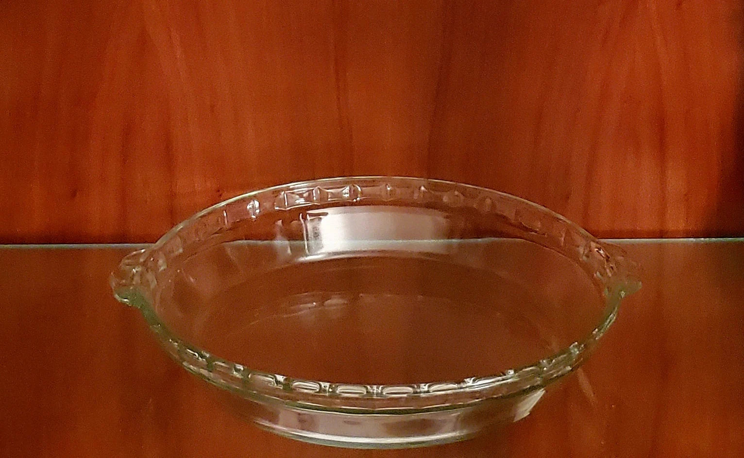 Vintage Pyrex/Corningware #229 Clear Glass Deep Dish 9.5"D Scalloped Fluted Pie Plate - Timeless Treasures  Emporium1