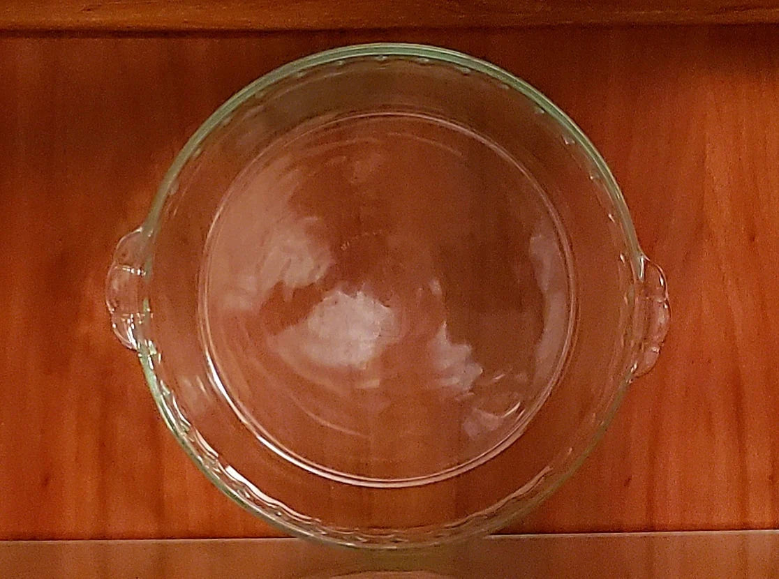 Vintage Pyrex/Corningware #229 Clear Glass Deep Dish 9.5"D Scalloped Fluted Pie Plate - Timeless Treasures  Emporium1