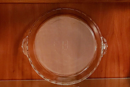 Vintage Pyrex/Corningware #229 Clear Glass Deep Dish 9.5"D Scalloped Fluted Pie Plate - Timeless Treasures  Emporium1