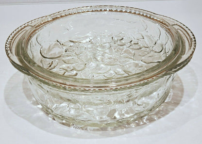 Libbey 3-Qt Orchard Fruit Clear Casserole with Pie Plate with Lid - Timeless Treasures  Emporium1