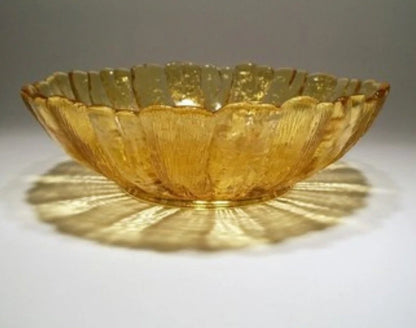 Vintage Anchor Hocking Serving  SUNFLOWER Design Serving BOWL 10"