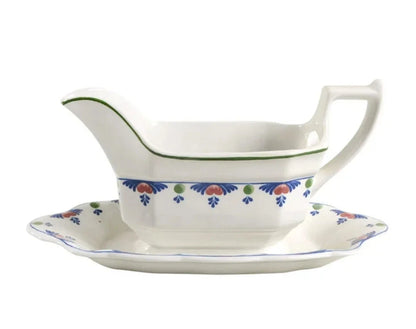Rare Veruschka Adams China Gravy Boat with Underplate #20