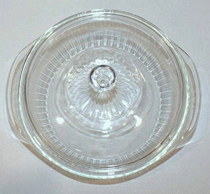 Vintage Pyrex Ribbed Covered Casserole Clear Glass 2 Qt - 024-S - Timeless Treasures  Emporium1