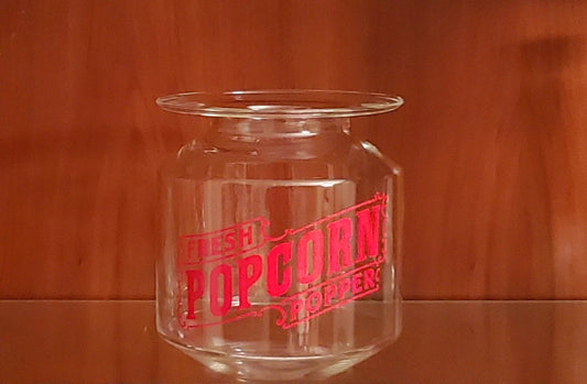 Repurposed Williams Sonoma Retro Microwave Popcorn Popper Glass Jar Canister Room Decor 7" - Timeless Treasures  Emporium1