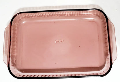 Vintage Pyrex Amethyst / Cranberry 3 Quart Baking Pan Dish 3 QT 233-S Rectangle 13 x 9 x 2 Made In USA - Timeless Treasures  Emporium1
