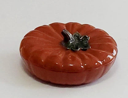 Vintage JCPenny Home Ceramic Pumpkin 10" Plate/Keeper Serving Baking Pan/Dish with Lid/Cover - Timeless Treasures  Emporium1