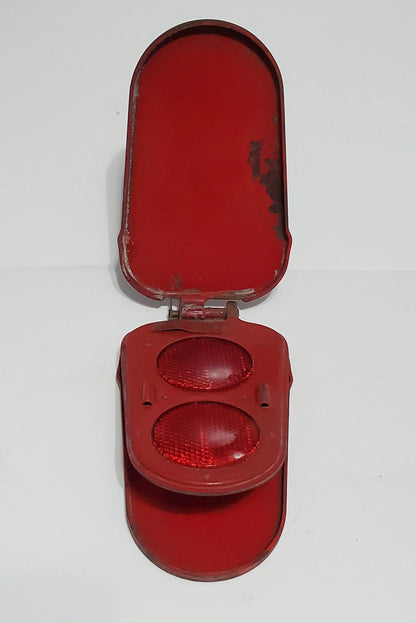 Vintage Red Emergency Roadside Hazard Micro-Flare Signal Light Reflectors - Timeless Treasures  Emporium1