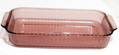 Vintage Pyrex Amethyst / Cranberry 3 Quart Baking Pan Dish 3 QT 233-S Rectangle 13 x 9 x 2 Made In USA - Timeless Treasures  Emporium1