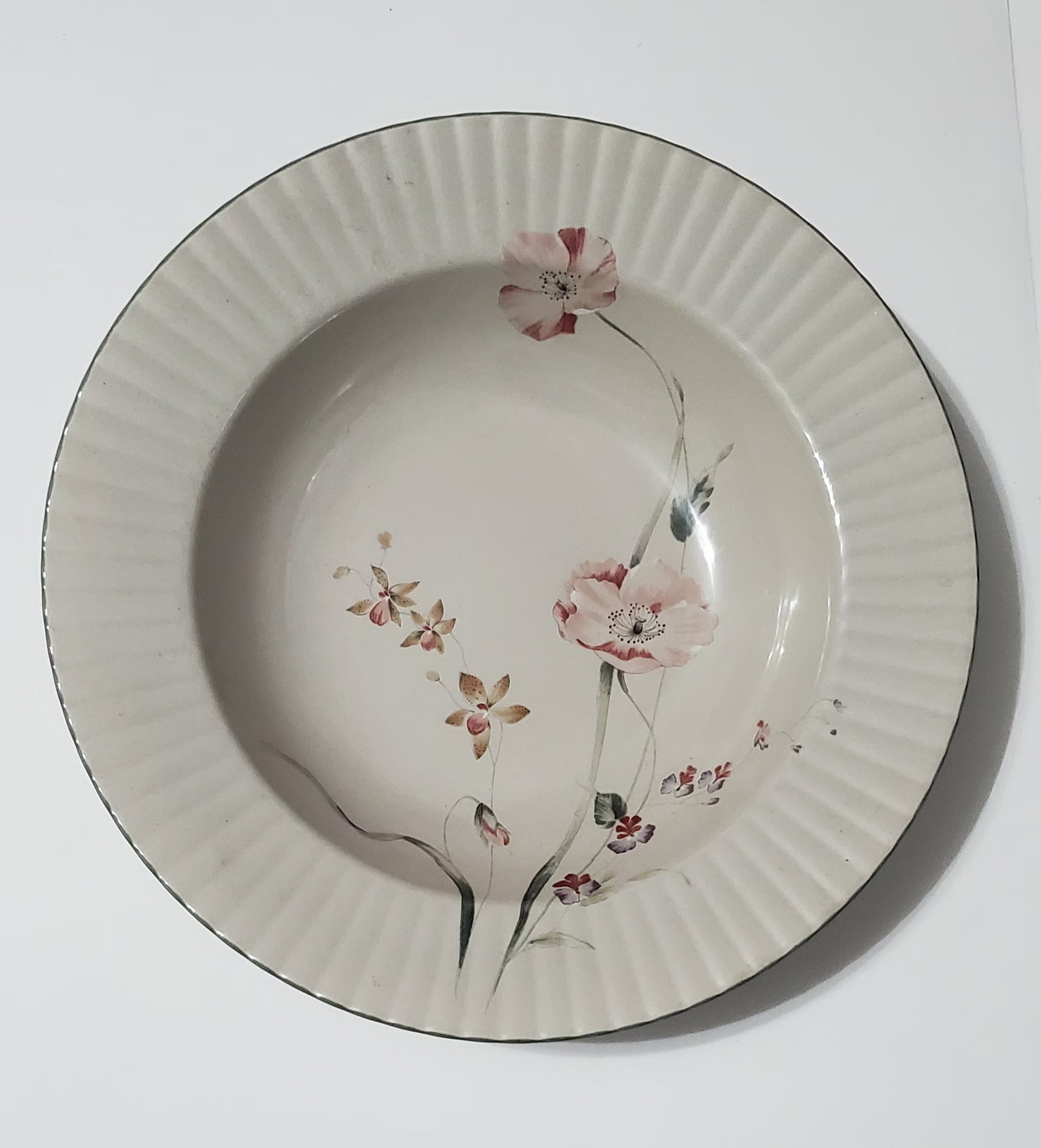 Replacement Mikasa Pink Poppy Classic Elegance Rimmed Round FL - 752 Vegetable/Serving Bowl ~ 11" - Timeless Treasures  Emporium1