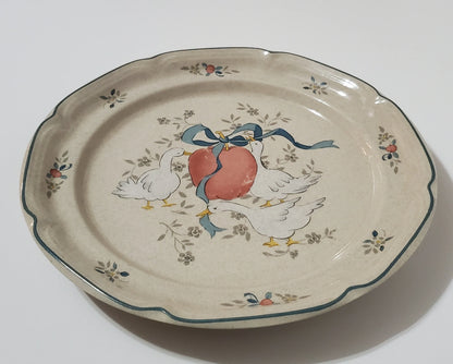 Marmalade Geese Dinner Plates International Stoneware ~ Set of 2 - Timeless Treasures  Emporium1