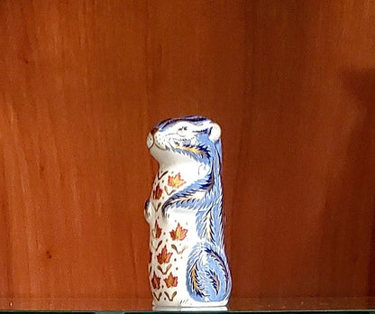 Exquisite Royal Crown Derby Chipmunk Paperweight / Figurine - Timeless Treasures  Emporium1
