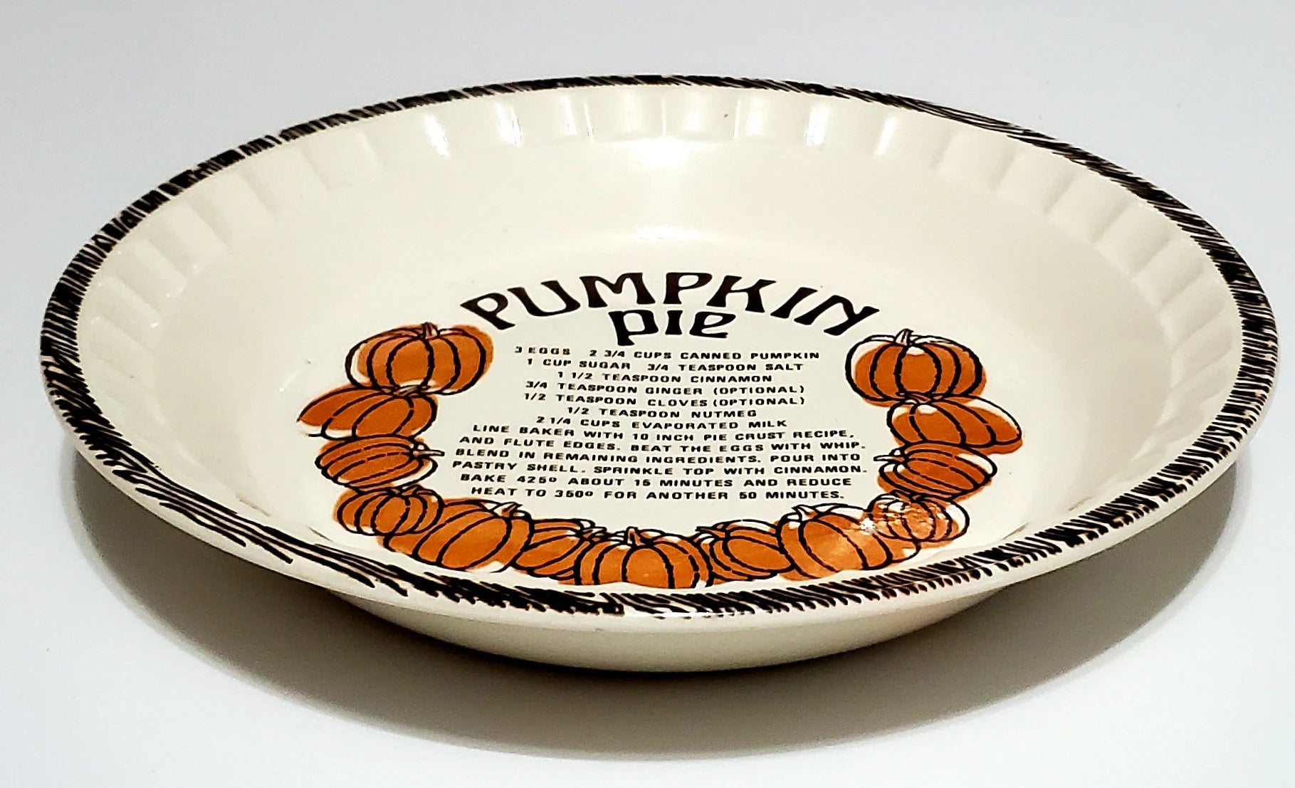 Vintage Royal China Jeannette Deep Dish Apple Pie Plate ~ 11" - Timeless Treasures  Emporium1