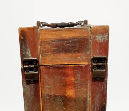 Decorative Distressed/Rustic Old World Wooden Lighthouse Treasure Chest Wine Box   - Timeless Treasures  Emporium1