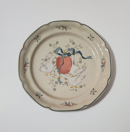 Marmalade Geese Dinner Plates International Stoneware ~ Set of 2 - Timeless Treasures  Emporium1