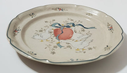 Marmalade Geese Dinner Plates International Stoneware ~ Set of 2 - Timeless Treasures  Emporium1