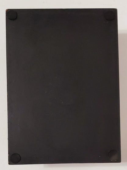 Vintage Lacquered Two-Toned Velvet-Lined Wooden Keepsake Box ~ 9" - Timeless Treasures  Emporium1