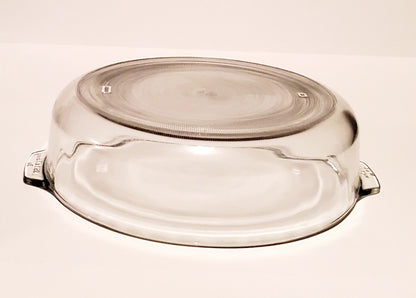 Large Libbey 3-Qt Round 3.2 QT (3L)  Clear Casserole Dish with Lid - Timeless Treasures  Emporium1
