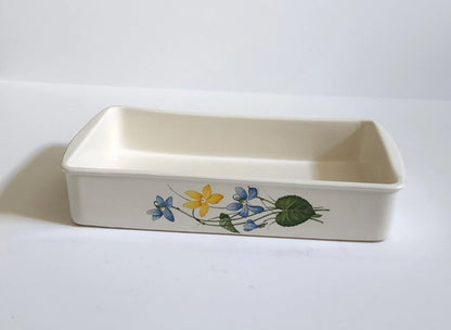 Floral 14" Rectangular Ceramic Earthenware Baker 3Qt Lasagna/Casserole Dish #7803 - Timeless Treasures  Emporium1
