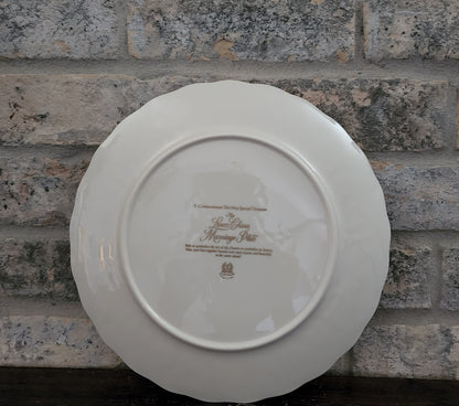 Lenox China Wedding Promises Marriage Embossed Round Cream Plate/Platter 12.5"D w/Gold Trim - Timeless Treasures  Emporium1
