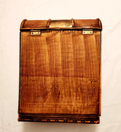 Grapes Emossed Decorative Faux Distressed Old World Wooden Treasure Chest Triple Wine Box  ~ 14" - Timeless Treasures  Emporium1