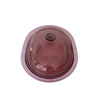 Vintage PYREX V34-C Oval Ribbed Cranberry Replacement LID Only For Roaster Casserole - Timeless Treasures  Emporium1