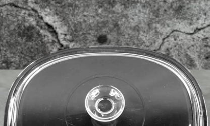 PYREX Clear Smooth F-14-C Large Glass Oval Dome / Lid / Cover ONLY for Casserole Dish Replacement ~ 12.5" x 9.75"