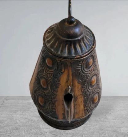 Vintage Style Rustic 3-D Pitcher with Snake Spout and Fish/Dragon Handle ~ 12" Rusty Metal Kitchen/Garden/Atrium Watering Jug/Pot Decor - Timeless Treasures  Emporium1
