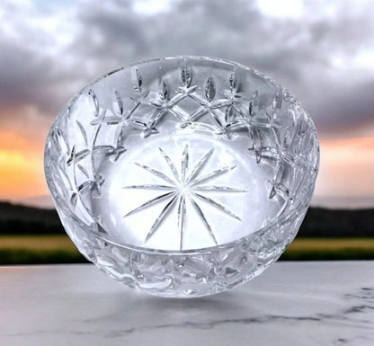 Gorham Crystal 1831 Lady Anne Pattern Nice Heavy Salad Serving Bowl, Made in Germany ~ 9-1/4" x 4-1/4" - Timeless Treasures  Emporium1