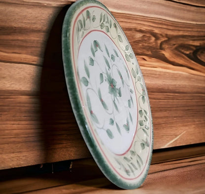 Vintage Beautiful Pfaltzgraff Garden District Hand Painted Large Oval 16 inch Serving Platter